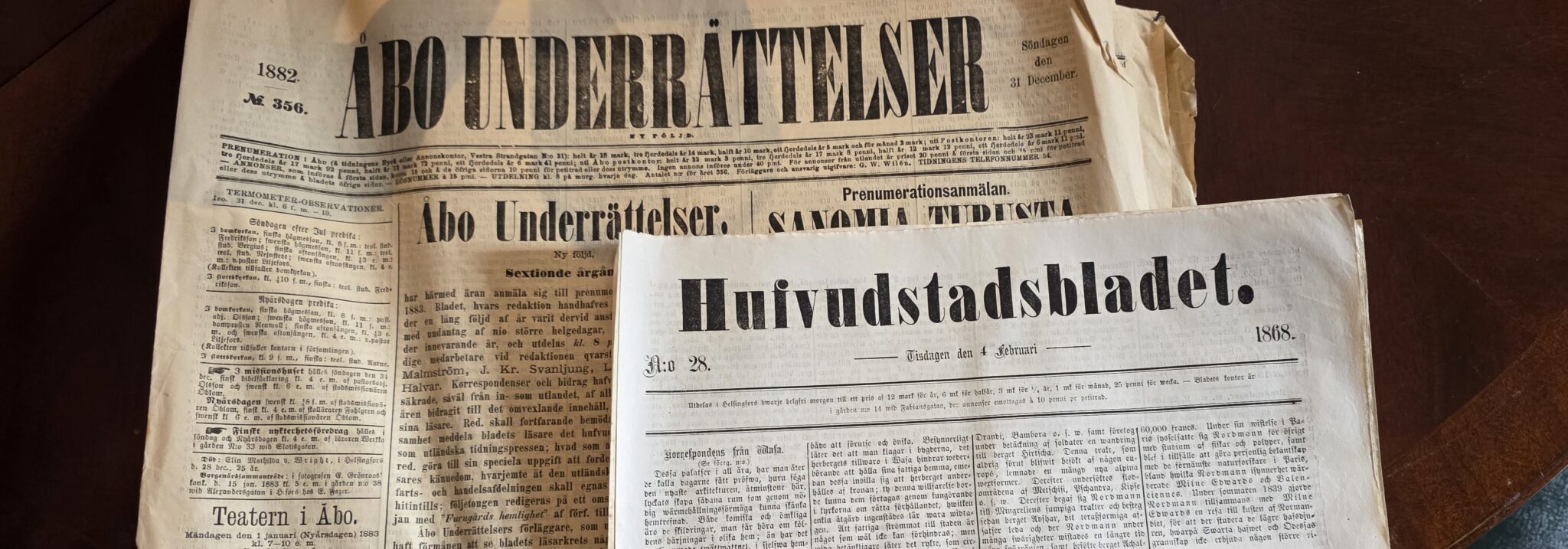 Wiurilassa luettiin ahkerasti uutisia 1800-luvun lopulla.